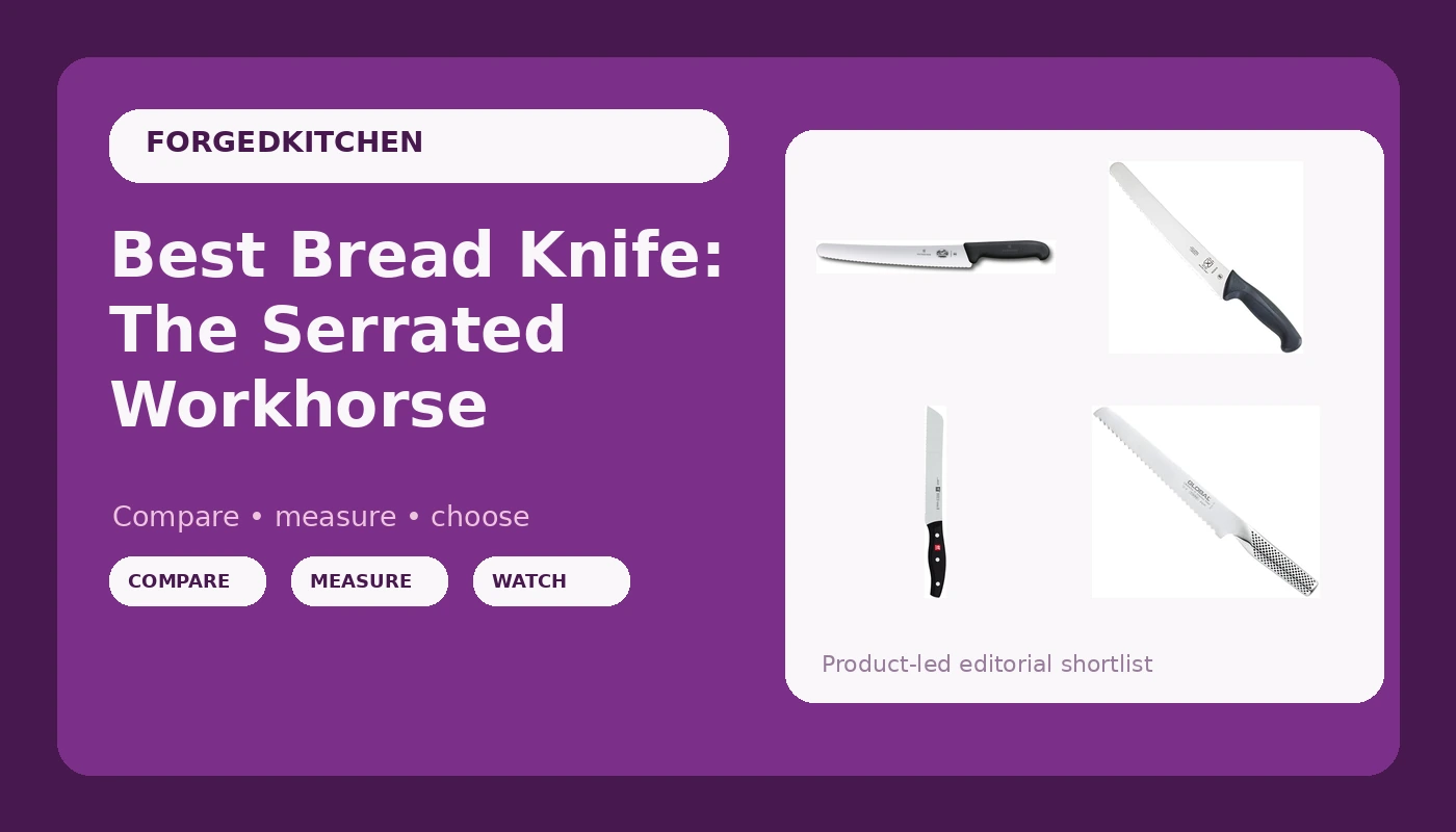 Best Bread Knife: The Serrated Workhorse - Forged Kitchen review with measurements and honest opinion