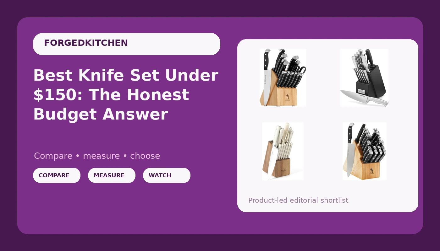 Best Knife Set Under $100: The Honest Budget Answer - Forged Kitchen review with measurements and honest opinion