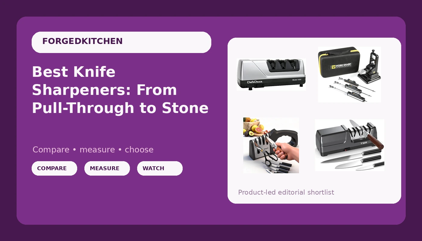 Best Knife Sharpeners: From Pull-Through to Stone - Forged Kitchen review with measurements and honest opinion
