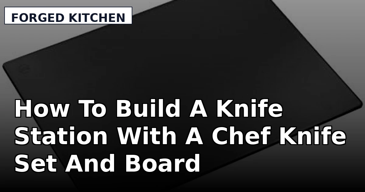 How To Build A Knife Station With A Chef Knife Set And Board