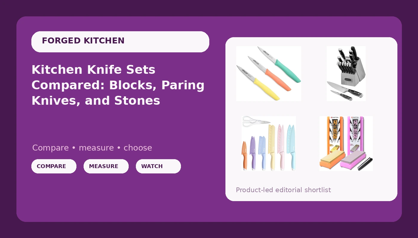 Kitchen Knife Sets Compared: Blocks, Paring Knives, and Stones