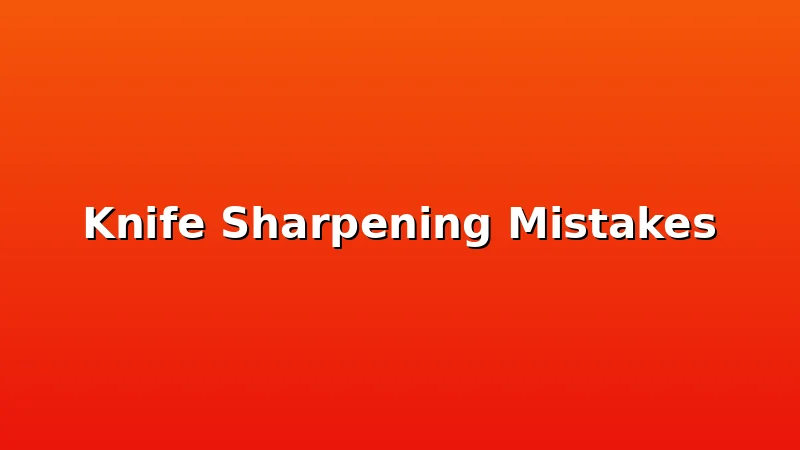 Knife Sharpening Mistakes - Forged Kitchen review with measurements and honest opinion