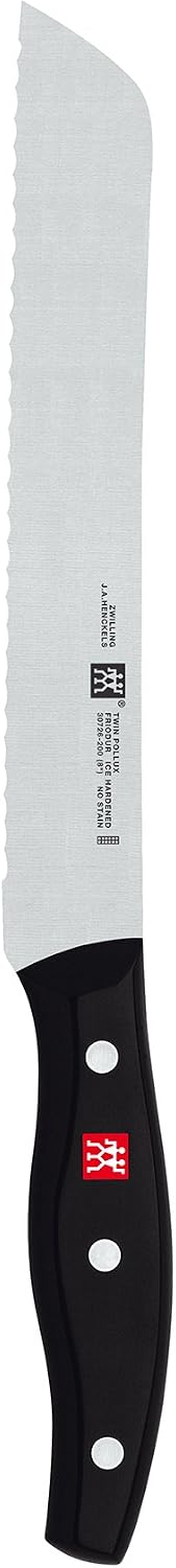ZWILLING Twin Signature 8-inch Bread Knife, Cake Knife, Razor-Sharp, Made in Company-Owned German Factory with Special Formula Steel perfected for almost 300 Years, Dishwasher Safe, Black