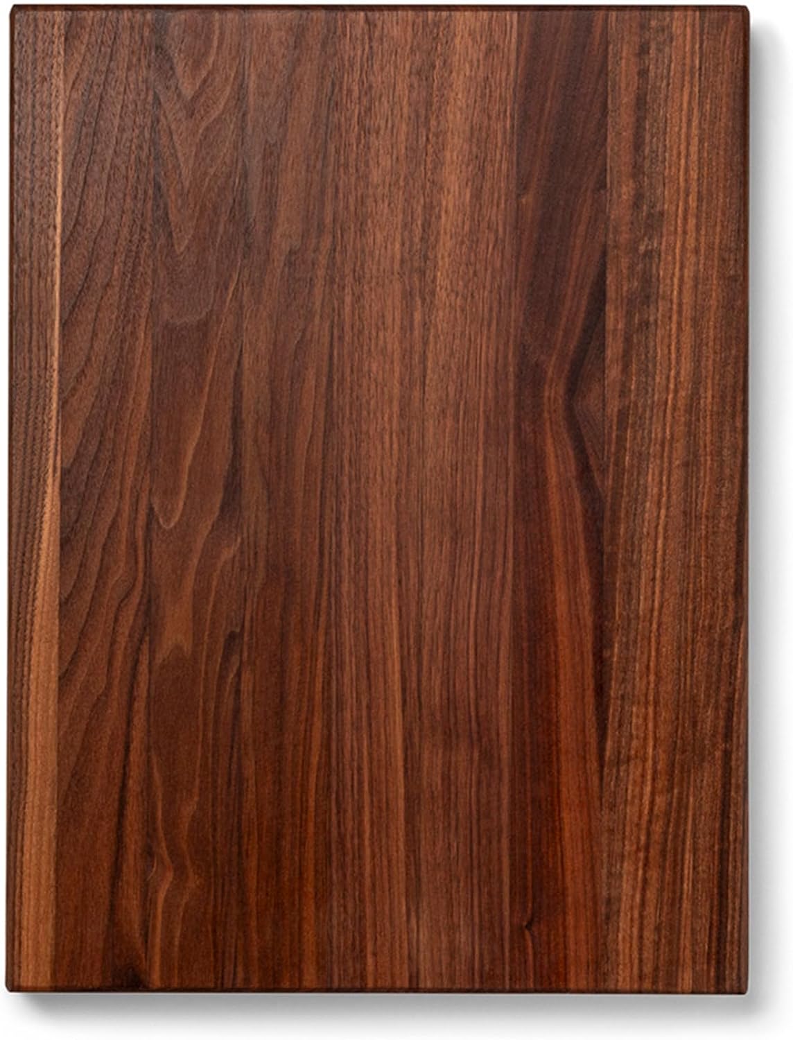 John Boos R-Board Series Rectangular Wooden Walnut Cutting Board 20”x15”, 1.5” Thick, 12-lb Reversible Butcher Block with Edge-Grain & Finger Grips, Made in the USA