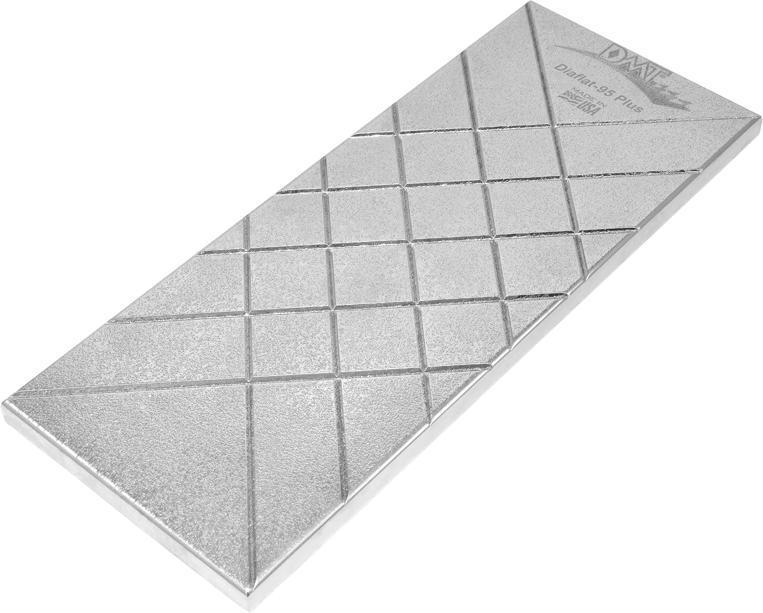 DMT DIAFLAT-95-PLUS Diamond Lapping Plate, 95 Micron Flattening Stone for Water, Oil & Arkansas Stones