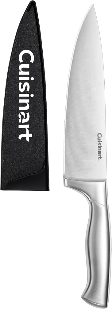 Cuisinart 8" Stainless Steel Chef's Knife with Blade Guard, Graphix Collection