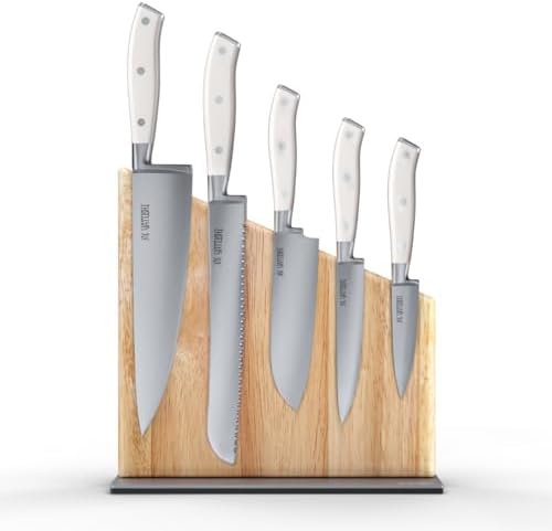 Yatoshi Professional Kitchen Knife Set, 15 Pieces, High Carbon Stainless Steel, Ergonomic Handle