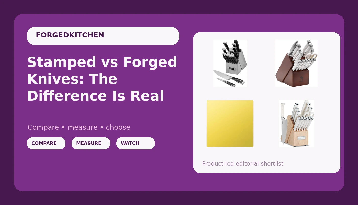 Stamped vs Forged Knives: The Difference Is Real - Forged Kitchen review with measurements and honest opinion